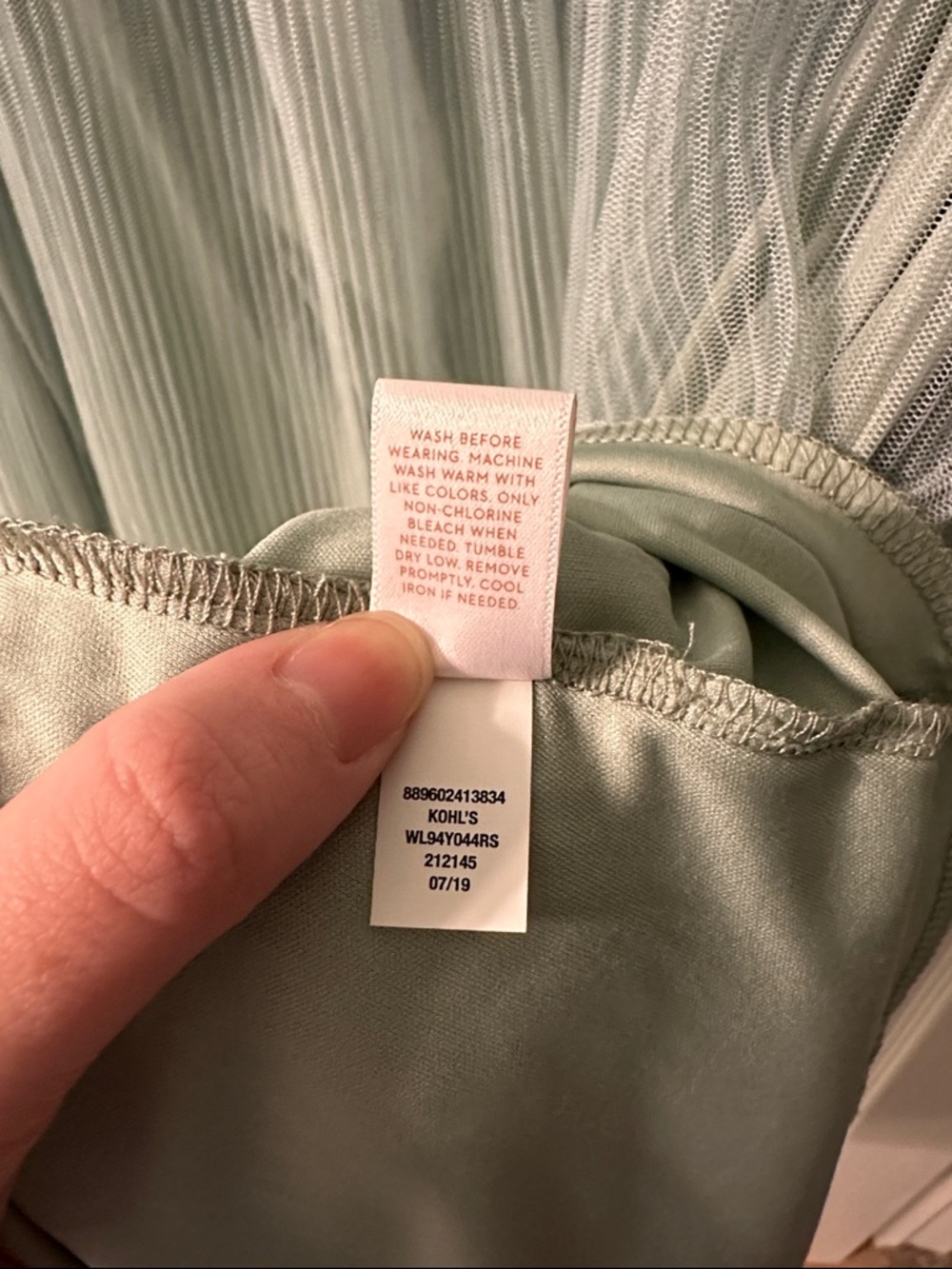 LC Lauren Conrad Blue Green Ombre Tulle Skirt - Picture 4 of 4